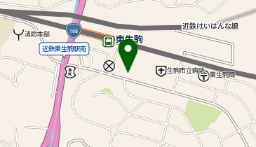 Pat近鉄東生駒駅前駐車場の地図画像