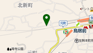 Pat近鉄生駒駅西側駐車場の地図画像