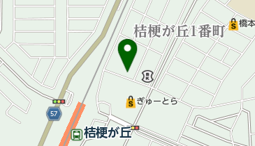 Pat桔梗が丘1番町2街区駐車場の地図画像