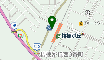 Pat近鉄桔梗が丘駅北出口駐車場の地図画像