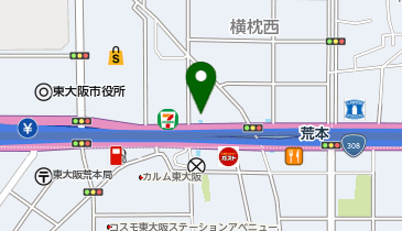 Pat荒本駅前駐車場の地図画像