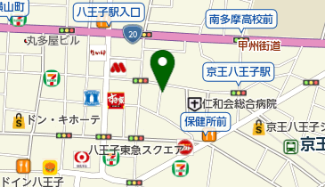 コムパーク八王子東町の地図画像