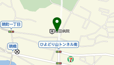右田病院駐車場 P1の地図画像