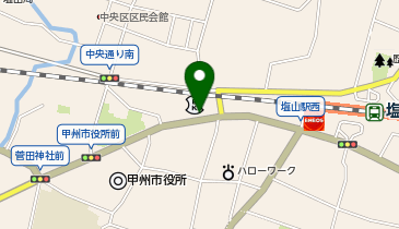 コムパーク塩山の地図画像