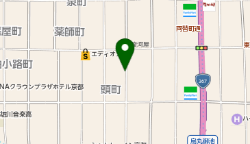 二条衣棚南パーキングの地図画像
