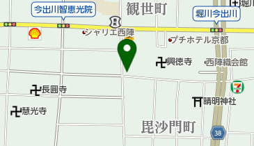 セイガンジーパーキングの地図画像