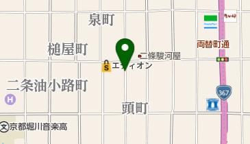 新町二条パーキングの地図画像