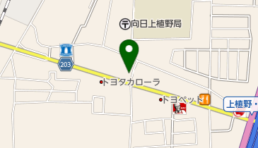 向日おちぼりパーキングの地図画像