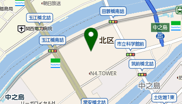 Nakanoshima Qross 駐車場の地図画像