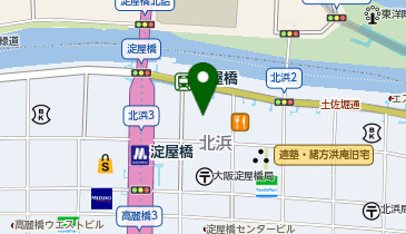 日本生命淀屋橋ビル駐車場の地図画像