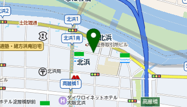 大阪証券取引所ビル駐車場の地図画像