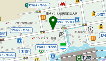 日本生命札幌北口ビル駐車場の地図画像