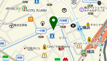 横浜VIVRE駐車場の地図画像