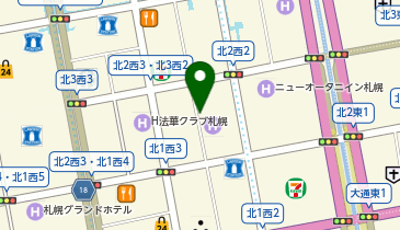 クロスホテル札幌駐車場の地図画像