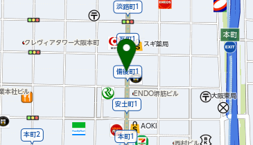明治安田生命備後町ビル駐車場の地図画像