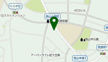 マッスルパーク西山本通2丁目の地図画像