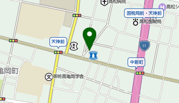 マッスルパーク天神前の地図画像