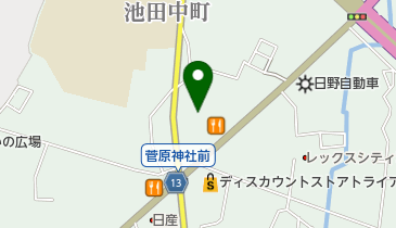 東洋カーマックス 菅原神社駐車場の地図画像