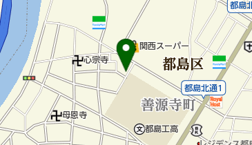 東洋カーマックス 都島善源寺町駐車場の地図画像