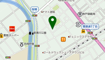 東洋カーマックス 神戸御蔵通駐車場の地図画像