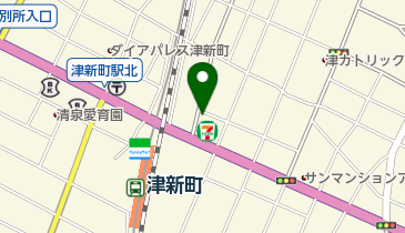 三交の駐ing 津新町駅前の地図画像