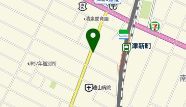 三交の駐ing 津新町駅前第2の地図画像