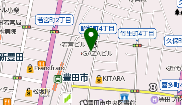 ギャザ駐車場の地図画像