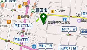 豊田参合館駐車場の地図画像