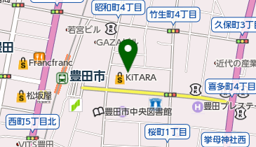 KiTARAパーキングの地図画像