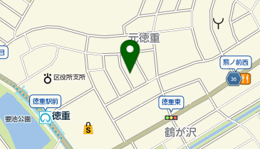 名古屋市緑区元徳重1丁目1208番地 徳重第一みんちゅうパーキングの地図画像