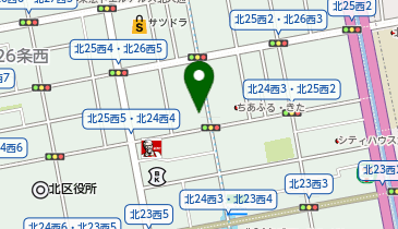 Dパーキング北二十五条西4丁目第1の地図画像