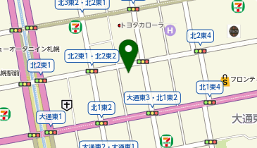 Dパーキング北一条東2丁目第1の地図画像