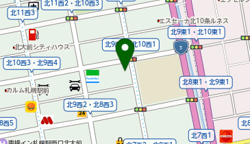 Dパーキング北九条西2丁目第1の地図画像