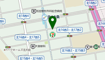 Dパーキング北十七条西3丁目第1の地図画像