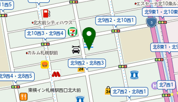 Dパーキング北9条西2丁目第2の地図画像