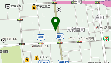 Dパーキング高崎市田町第1の地図画像