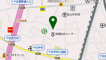 Dパーキング千住仲町第1の地図画像