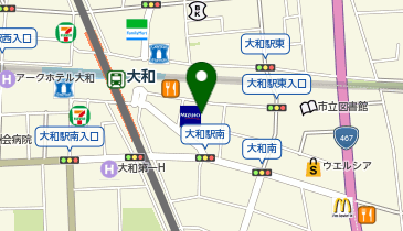 Dパーキング大和南1丁目第1の地図画像