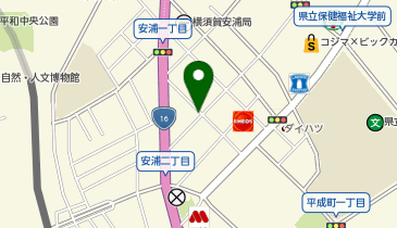 Dパーキング横須賀市安浦町1丁目第2の地図画像