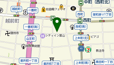 Dパーキング富山市西町第1の地図画像