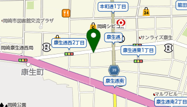 Dパーキング康生通西1丁目の地図画像
