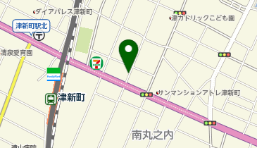 Dパーキング津市西丸の内第1の地図画像