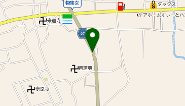Dパーキング物集女町中条第1の地図画像
