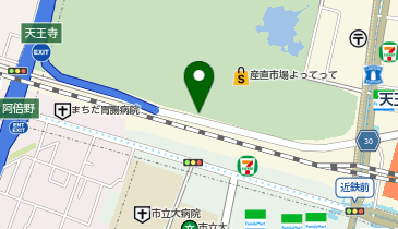 Dパーキング天王寺公園地下駐車場の地図画像