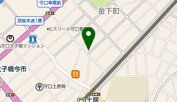 Dパーキング守口市祝町第1の地図画像