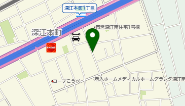 Dパーキング深江南町2丁目第1の地図画像