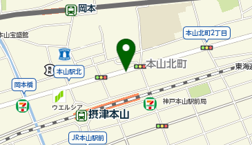 Dパーキング東灘区本山北町3丁目第1の地図画像