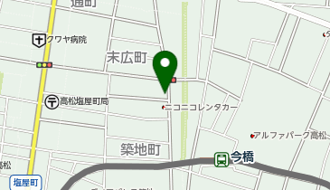 Dパーキングミニストップ高松築地町店の地図画像