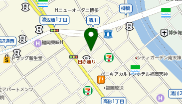 Dパーキング福岡市清川1丁目第1/シティの地図画像