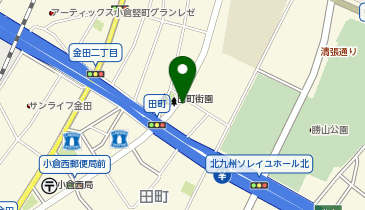 Dパーキング北九州市田町第1の地図画像